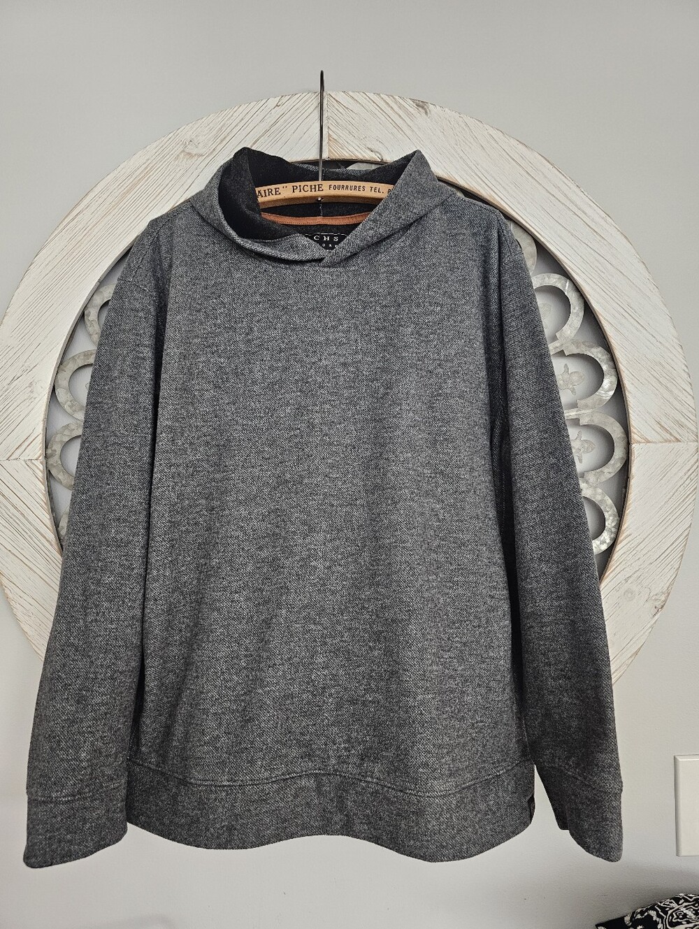 Jachs Men's Charcoal Gray Crewneck Hoodie